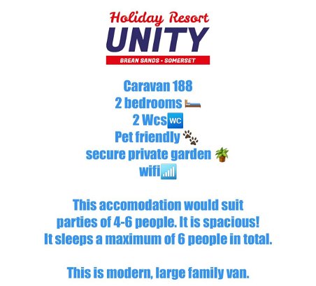 Unity Holiday Resort, Ref 17438