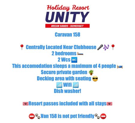 Unity Holiday Resort, Ref 18259